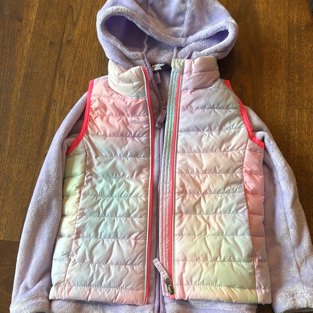 Lands End Fleece and Amazon Essentials vest
